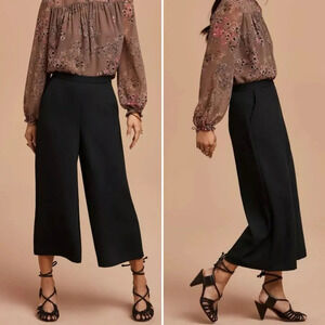 Aritzia Wilfred Culottes Wide Leg Crop Trousers Black Size  2 Lalemant Office